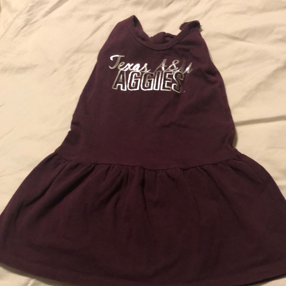 Texas A&M Aggie knot back dress